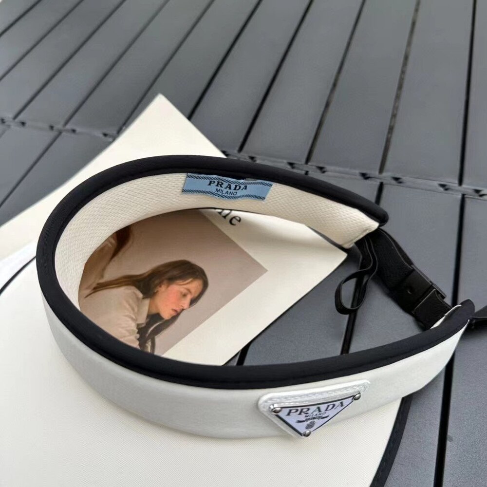 Prada Re Nylon Visor White - Picture 5 of 8